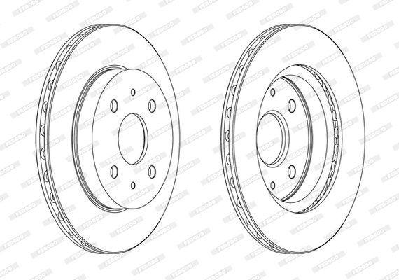 Disc frana Ferodo SUBARU JUSTY IV 2007-2013 - DDF1774C