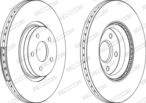 Disc frana Ferodo VOLVO C70 II Cabriolet (542) 2006-2013 - DDF1649C-1