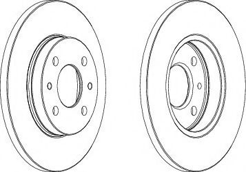 Disc frana FIAT ALBEA (178) (1996 - 2009) FERODO D