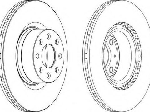 Disc frana FIAT DOBLO (119), FIAT DOBLO Cargo (223), FIAT PUNTO (199) - FERODO DDF1298