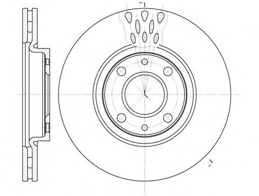 Disc frana FIAT DOBLO Cargo (223) (2000 - 2016) REMSA 6443.10 piesa NOUA