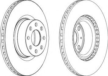 Disc frana FIAT DOBLO Microbus (223, 119) (2001 - 2016) FERODO DDF1298 piesa NOUA