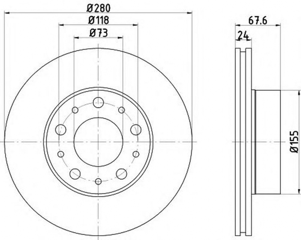Disc frana FIAT DUCATO platou sasiu 244 TEXTAR 92275103