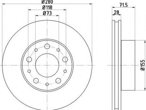 Disc frana FIAT DUCATO platou / sasiu (250, 290) (2006 - 2016) TEXTAR 92275003 piesa NOUA