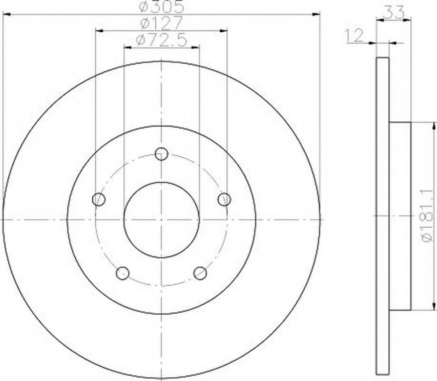 Disc frana FIAT FREEMONT JC JF TEXTAR 92181003