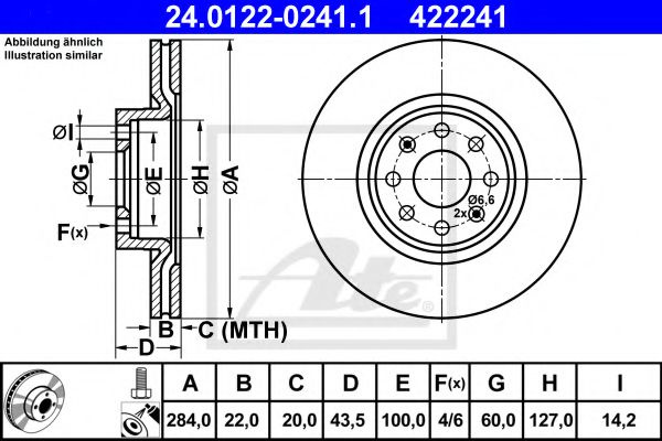 Disc frana FIAT GRANDE PUNTO (199) (2005