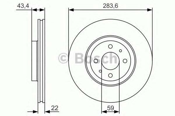 Disc frana FIAT GRANDE PUNTO (199) (2005