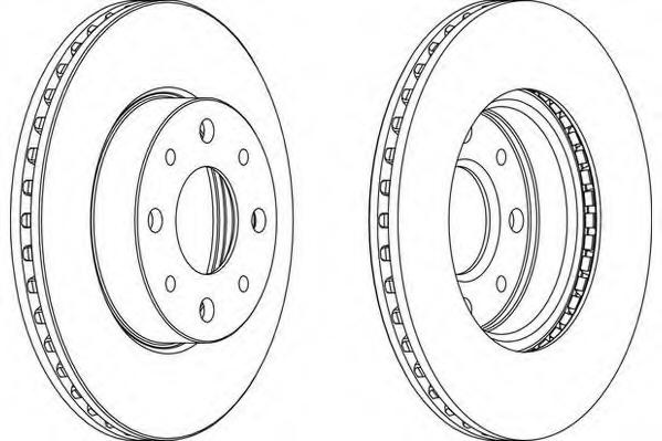 Disc frana FIAT PALIO (178BX), FIAT PALIO Weekend (178DX), FIAT PALIO limuzina (178_) - WAGNER WGR0888-1