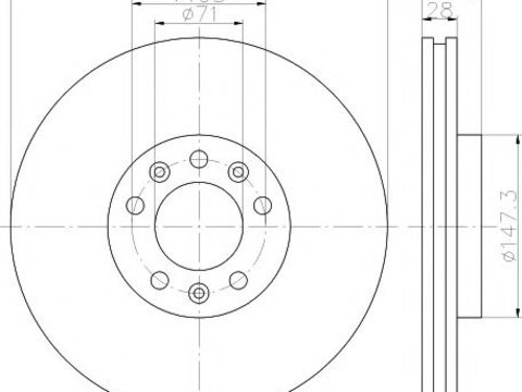 Disc frana FIAT SCUDO platou / sasiu (272, 270) (2007 - 2016) MTR 12108563