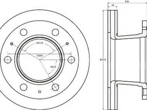 Disc frana FORD Cargo - JURID 567121J