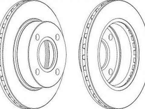 Disc frana FORD ESCORT CLASSIC Turnier ANL FERODO DDF887