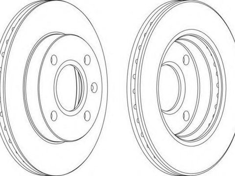 Disc frana FORD ESCORT Mk V (GAL), FORD ESCORT Mk V combi (GAL, AVL), FORD ESCORT Mk VI Cabriolet (ALL) - FERODO DDF766