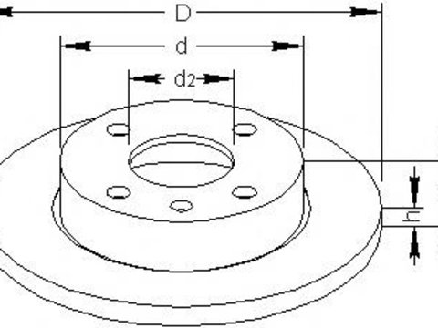 Disc frana FORD ESCORT Mk V (GAL), FORD ESCORT Mk V combi (GAL, AVL), FORD ESCORT Mk VI (GAL) - TOPRAN 300 218