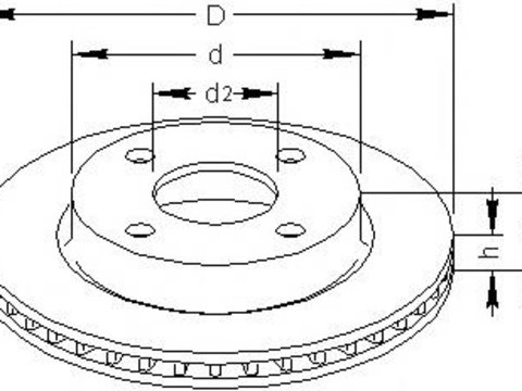 Disc frana FORD ESCORT Mk V (GAL), FORD ESCORT Mk V combi (GAL, AVL), FORD ESCORT Mk VI Cabriolet (ALL) - TOPRAN 301 908