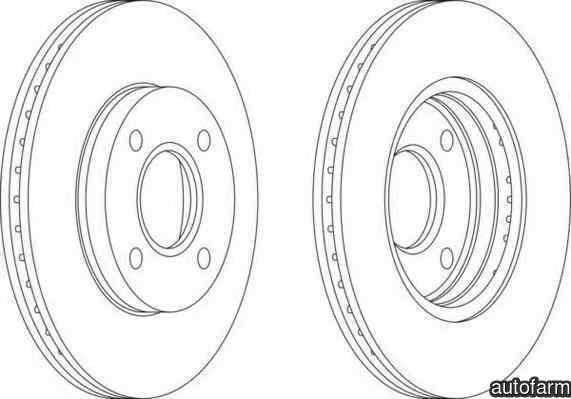 Disc frana FORD FIESTA Van FERODO DDF1072