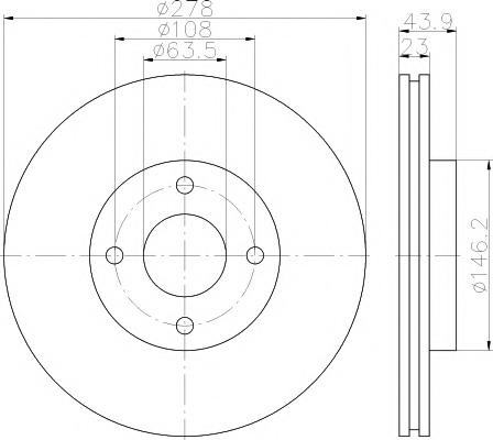Disc frana FORD FIESTA VI, FORD FIESTA Van, FORD B-MAX - TEXTAR 92252403