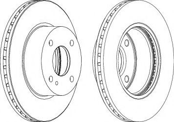 Disc frana FORD FIESTA VI Van (2009 - 2016) FERODO DDF1740