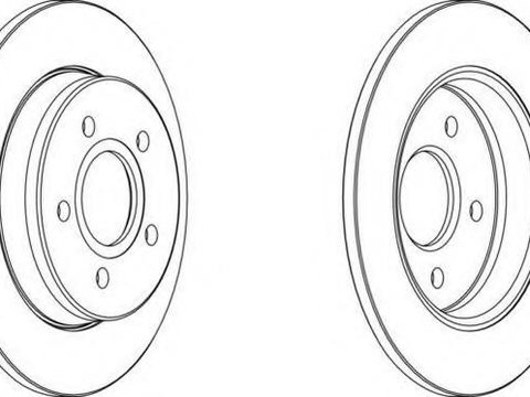 Disc frana FORD FOCUS C-MAX, FORD FOCUS II (DA_), FORD FOCUS II Station Wagon (DA_) - FERODO DDF1226