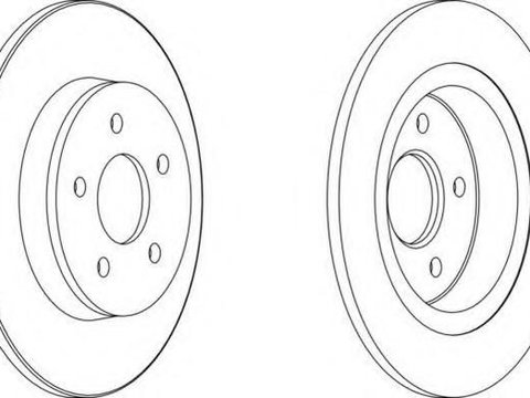 Disc frana FORD FOCUS C-MAX, VOLVO S40 II limuzina (MS), VOLVO V50 combi (MW) - FERODO DDF1227