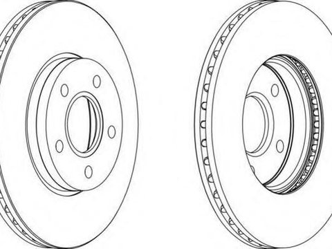 Disc frana FORD FOCUS C-MAX, VOLVO S40 II limuzina (MS), VOLVO V50 combi (MW) - FERODO DDF1222