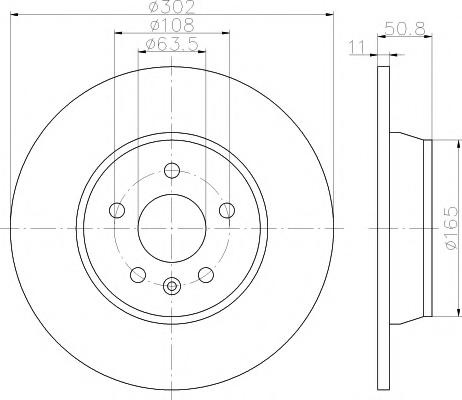 Disc frana FORD FOCUS II (DA_), FORD GALAXY (WA6), FORD S-MAX (WA6) - TEXTAR 92159300