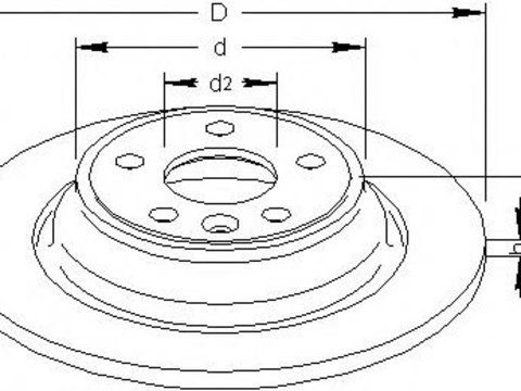 Disc frana FORD FOCUS II (DA_), FORD GALAXY (WA6), FORD S-MAX (WA6) - TOPRAN 303 969