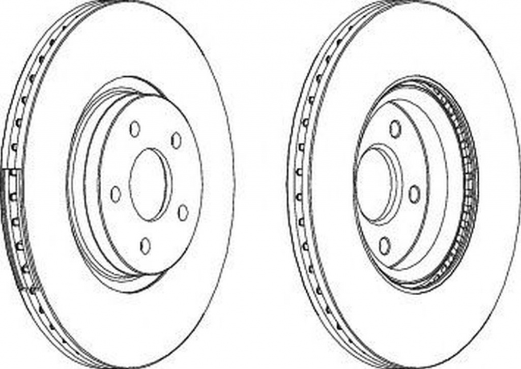 Disc frana FORD FOCUS III Turnier FERODO DDF1649