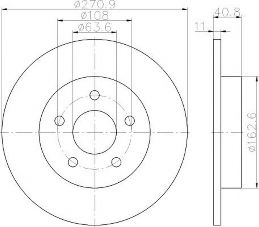 Disc frana FORD FOCUS III Turnier TEXTAR 92239003