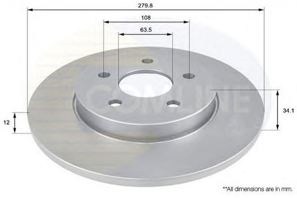 Disc frana FORD MONDEO III combi BWY COMLINE ADC1219