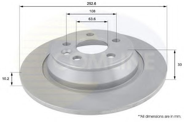 Disc frana FORD MONDEO IV (BA7) (2007 - 2016) COML