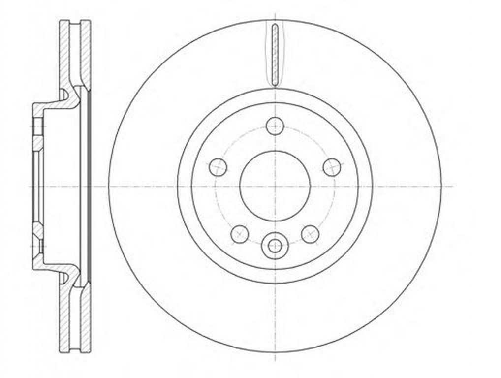 Disc frana FORD MONDEO IV BA7 ROADHOUSE 61019.1