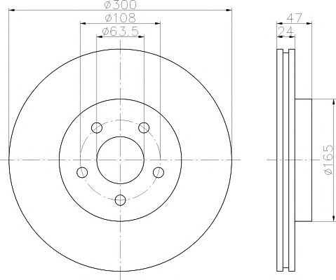 Disc frana FORD MONDEO Mk III combi (BWY) - Cod in