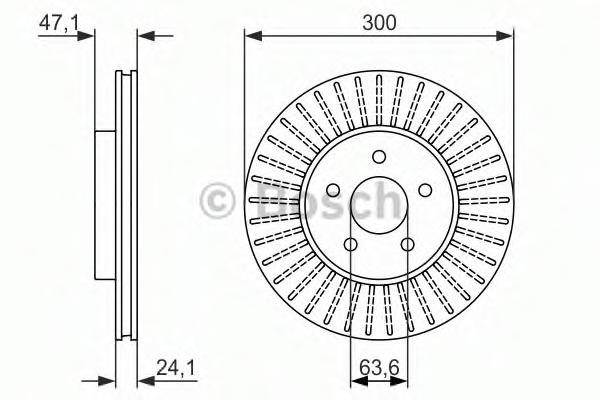 Disc frana FORD MONDEO Mk III limuzina (B4Y), FORD MONDEO Mk III (B5Y), FORD MONDEO Mk III combi (BWY) - BOSCH 0 986 479 899