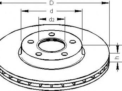 Disc frana FORD TRANSIT CONNECT, FORD TRANSIT CONNECT (P65_, P70_, P80_) - TOPRAN 302 248