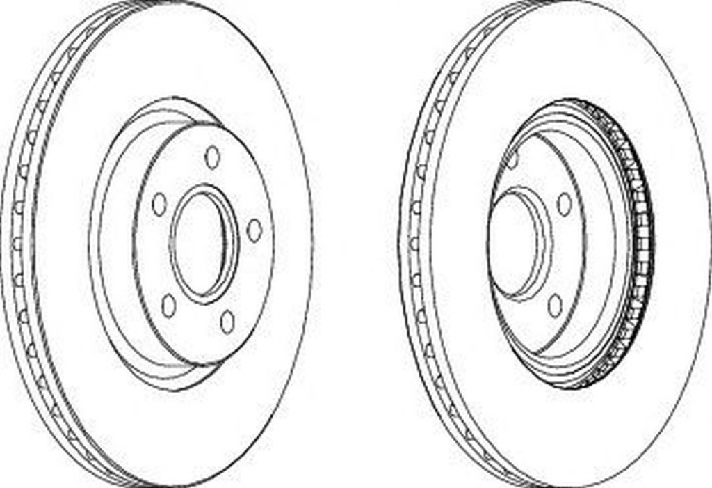 Disc frana FORD TRANSIT CONNECT Kombi FERODO DDF12