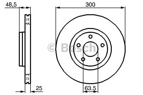 Disc frana FORD TRANSIT CONNECT (P65_, P70_, P80_) - Cod intern: W20270208 - LIVRARE DIN STOC in 24 ore!!!