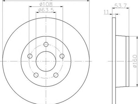 Disc frana FORD TRANSIT CONNECT P65 P70 P80 TEXTAR 92124900