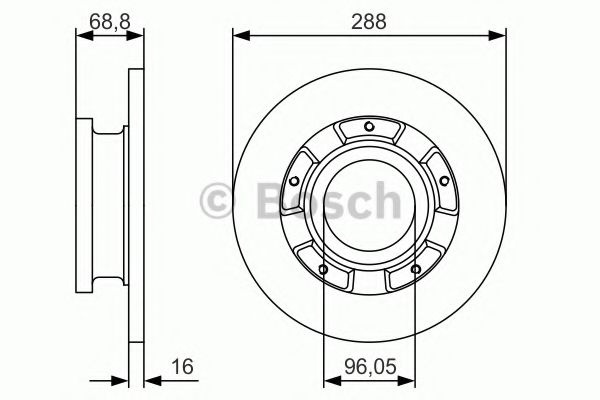 Disc frana FORD TRANSIT CUSTOM bus (2012 - 2016) B