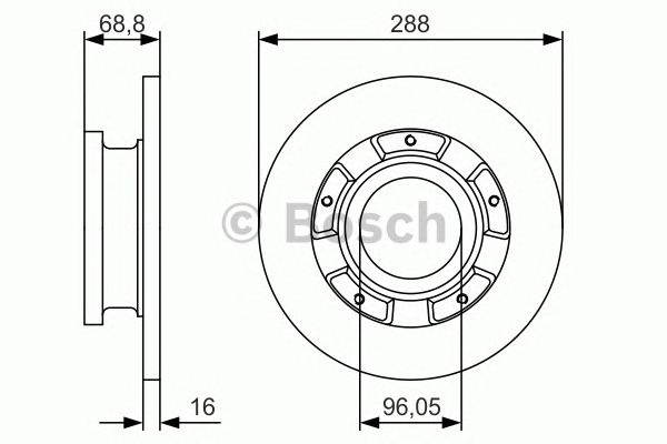 Disc frana FORD TRANSIT CUSTOM bus - Cod intern: W20141370 - LIVRARE DIN STOC in 24 ore!!!