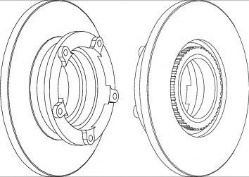 Disc frana FORD TRANSIT platou / sasiu (2006 - 2016) FERODO DDF1573-1