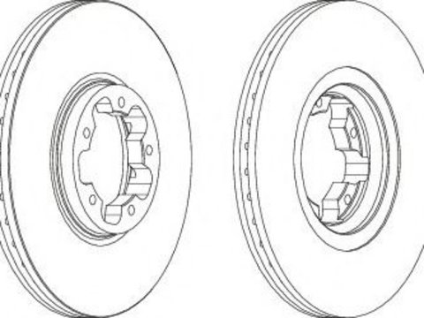 Disc frana FORD TRANSIT platou / sasiu (FM_ _, FN_ _) (2000 - 2006) FERODO DDF1113