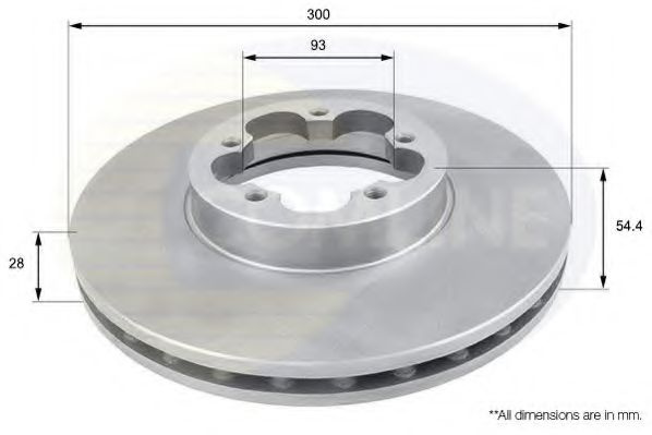 Disc frana FORD TRANSIT TOURNEO (2006 - 2016) COML