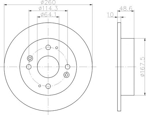 Disc frana HONDA ACCORD Mk IV cupe (CB, CC) - Cod intern: W20113781 - LIVRARE DIN STOC in 24 ore!!!