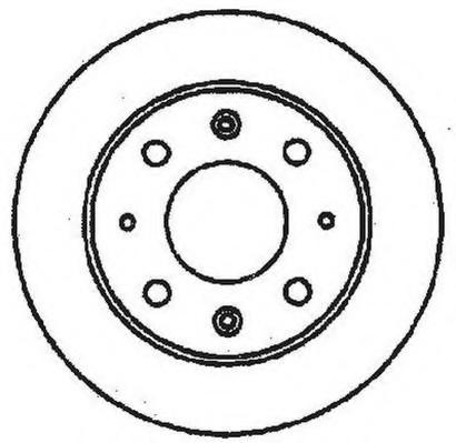Disc frana HONDA CIVIC III limuzina (AM, AK, AU), HONDA CIVIC combi (AN, AR), HONDA BALLADE IV limuzina (ED) - JURID 561348J