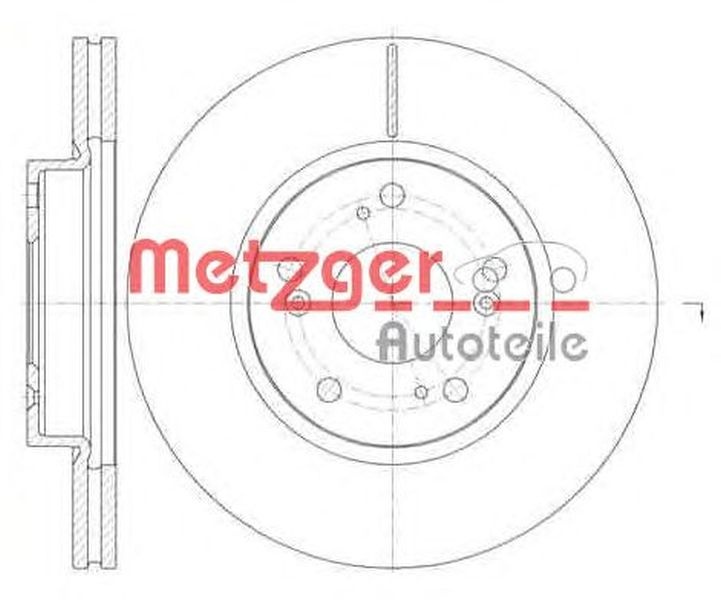 Disc frana HONDA CIVIC VIII Hatchback FN FK METZGE