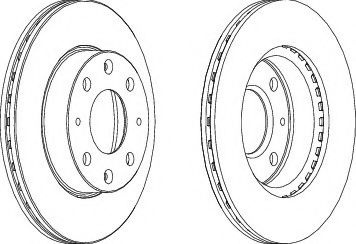 Disc frana HONDA INSIGHT (ZE) (2000 - 2006) FERODO