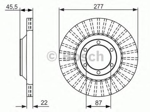 Disc frana HYUNDAI GALLOPER II JK-01 BOSCH 0986479702