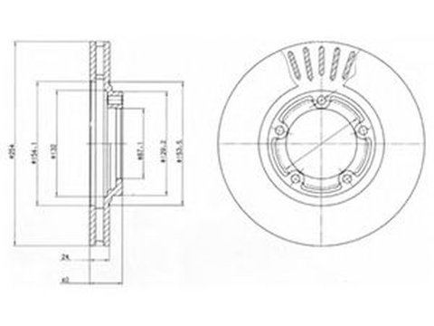 Disc frana HYUNDAI H-1 caroserie DELPHI BG4098