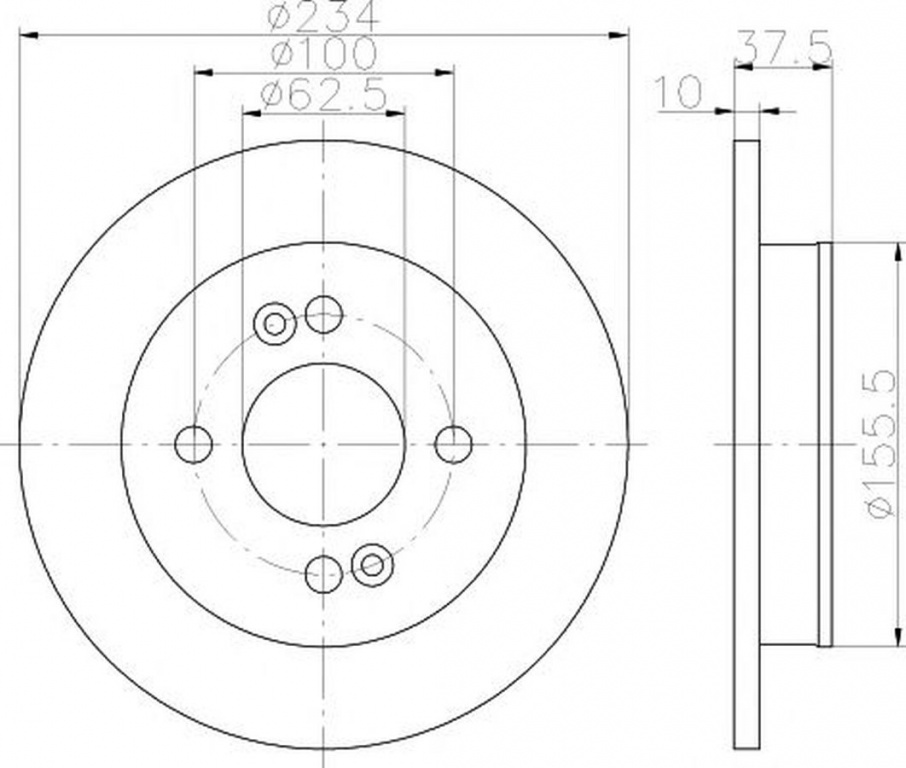 Disc frana HYUNDAI i10 IA TEXTAR 92147200