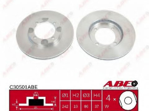 Disc frana HYUNDAI LANTRA   (J-1) (1990 - 1995) ABE C30501ABE